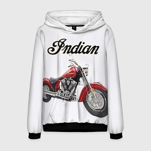 Мужская толстовка Indian 4 / 3D-Черный – фото 1