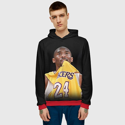 Мужская толстовка Kobe Bryant / 3D-Красный – фото 3