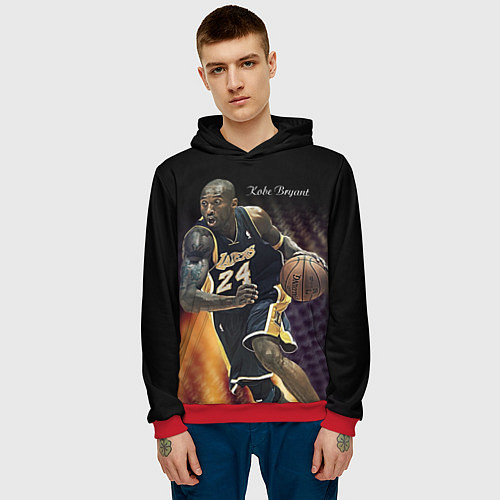 Мужская толстовка Kobe Bryant / 3D-Красный – фото 3