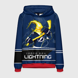 Толстовка-худи мужская Bay Lightning, цвет: 3D-красный