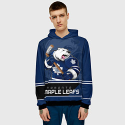 Толстовка-худи мужская Toronto Maple Leafs, цвет: 3D-черный — фото 2