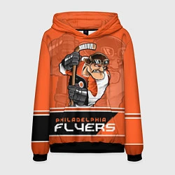 Толстовка-худи мужская Philadelphia Flyers, цвет: 3D-черный