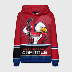 Толстовка-худи мужская Washington Capitals, цвет: 3D-синий