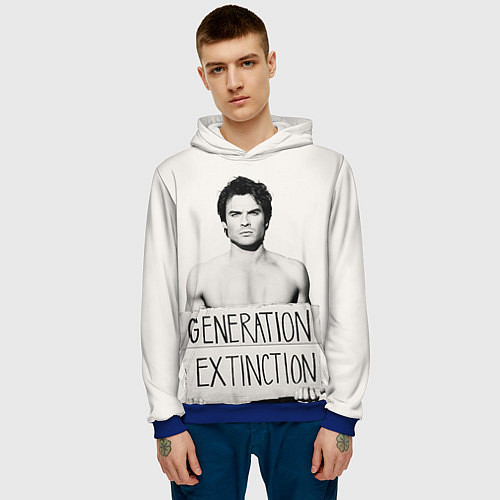 Мужская толстовка Generation Extinction / 3D-Синий – фото 3