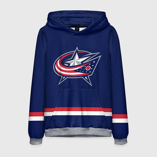 Мужская толстовка Columbus Blue Jackets / 3D-Меланж – фото 1