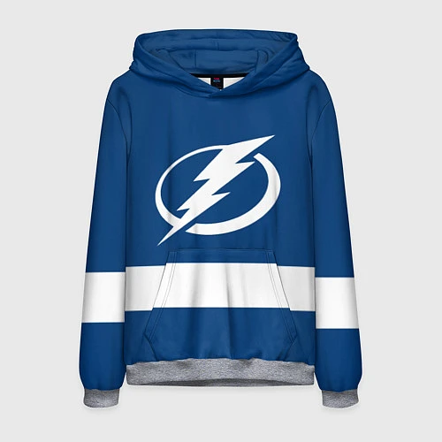 Мужская толстовка Tampa Bay Lightning / 3D-Меланж – фото 1