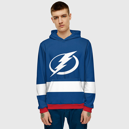 Мужская толстовка Tampa Bay Lightning / 3D-Красный – фото 3