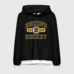 Толстовка-худи мужская Boston Bruins: Est.1924, цвет: 3D-белый