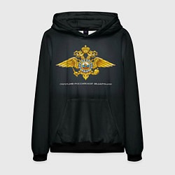 Толстовка-худи мужская Полиция Российской Федерации, цвет: 3D-черный