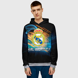 Толстовка-худи мужская Real Madrid, цвет: 3D-меланж — фото 2