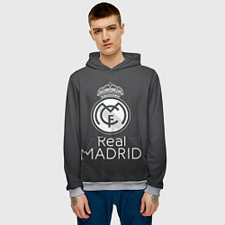 Толстовка-худи мужская Real Madrid, цвет: 3D-меланж — фото 2