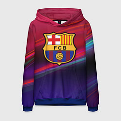 Толстовка-худи мужская ФК Барселона, цвет: 3D-синий