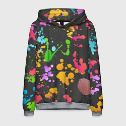 Толстовка-худи мужская Игра красок, цвет: 3D-меланж