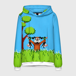 Толстовка-худи мужская Утиная охота, цвет: 3D-белый