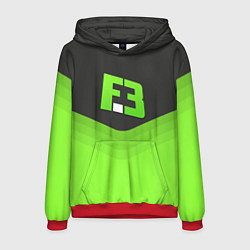 Толстовка-худи мужская FlipSid3 Uniform, цвет: 3D-красный