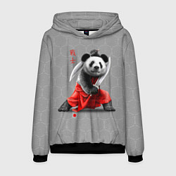 Толстовка-худи мужская Master Panda, цвет: 3D-черный
