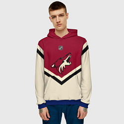 Толстовка-худи мужская NHL: Arizona Coyotes, цвет: 3D-синий — фото 2