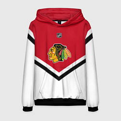 Толстовка-худи мужская NHL: Chicago Blackhawks, цвет: 3D-черный