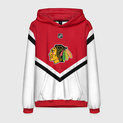 Толстовка-худи мужская NHL: Chicago Blackhawks, цвет: 3D-красный