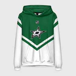 Толстовка-худи мужская NHL: Dallas Stars, цвет: 3D-белый