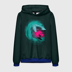 Толстовка-худи мужская Shark Vortex, цвет: 3D-синий