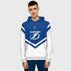 Толстовка-худи мужская NHL: Tampa Bay Lightning, цвет: 3D-белый — фото 2