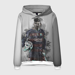 Толстовка-худи мужская Lionel Messi, цвет: 3D-белый