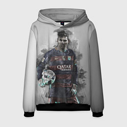 Толстовка-худи мужская Lionel Messi, цвет: 3D-черный