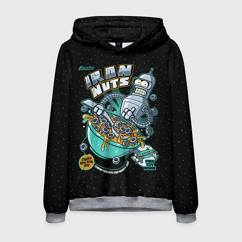 Мужская толстовка Iron Nuts / 3D-Меланж – фото 1