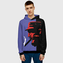 Толстовка-худи мужская Fidel, цвет: 3D-черный — фото 2