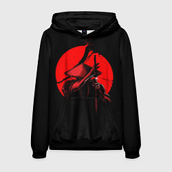 Толстовка-худи мужская Сила самурая, цвет: 3D-черный