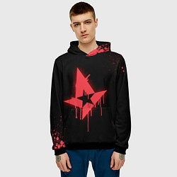 Толстовка-худи мужская Astralis: Black collection, цвет: 3D-черный — фото 2