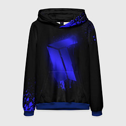 Толстовка-худи мужская Titan: Black collection, цвет: 3D-синий