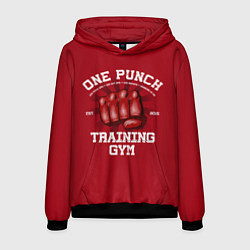 Толстовка-худи мужская One Punch Gym, цвет: 3D-черный