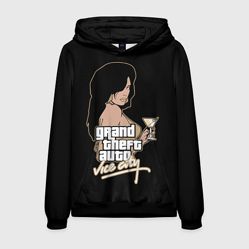 Мужская толстовка GTA Vice City / 3D-Черный – фото 1