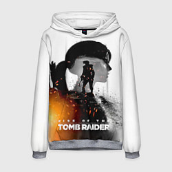 Толстовка-худи мужская Rise of the Tomb Raider 1, цвет: 3D-меланж