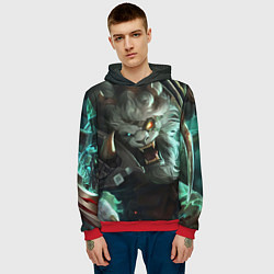 Толстовка-худи мужская Ренгар, цвет: 3D-красный — фото 2