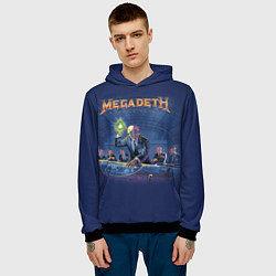 Толстовка-худи мужская Megadeth: Rust In Peace, цвет: 3D-черный — фото 2