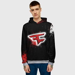 Толстовка-худи мужская FaZe Clan: Black collection, цвет: 3D-меланж — фото 2