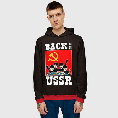 Мужская толстовка Back In The USSR / 3D-Красный – фото 3