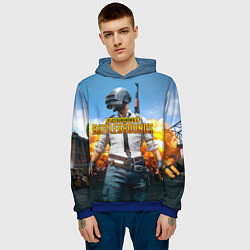 Толстовка-худи мужская PUBG Wars, цвет: 3D-синий — фото 2