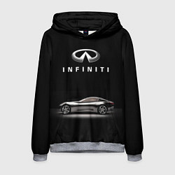 Толстовка-худи мужская Infiniti, цвет: 3D-меланж