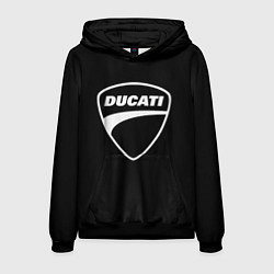 Толстовка-худи мужская Ducati, цвет: 3D-черный