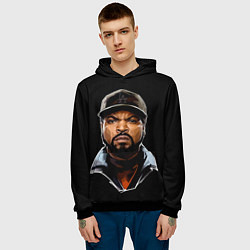 Толстовка-худи мужская Ice Cube, цвет: 3D-черный — фото 2