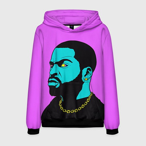 Мужская толстовка Ice Cube: Neon colour / 3D-Черный – фото 1