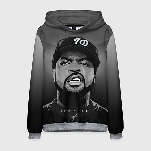 Мужская толстовка Ice Cube: Gangsta / 3D-Меланж – фото 1