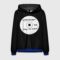 Толстовка-худи мужская SOAD: Steal this album, цвет: 3D-синий