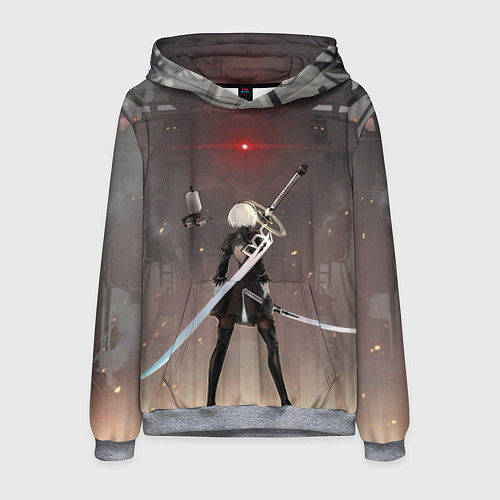 Мужская толстовка Мечница 2B: Nier / 3D-Меланж – фото 1