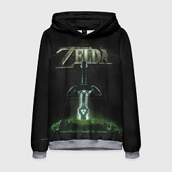 Толстовка-худи мужская The Legend of Zelda, цвет: 3D-меланж
