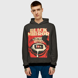 Толстовка-худи мужская Black Mirror: Entire history, цвет: 3D-черный — фото 2